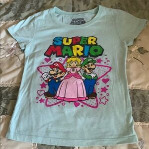 Nintendo Super Mario Kids T-Shirt - Mint Green